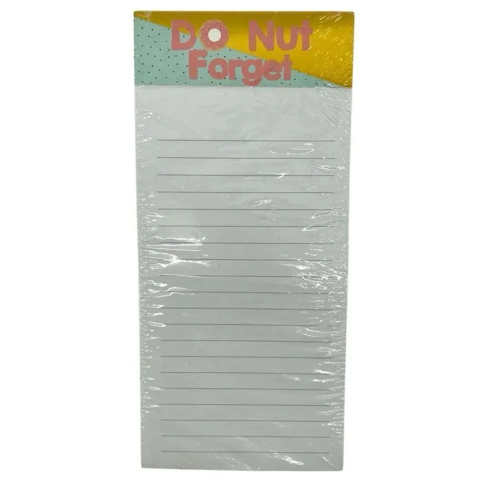 Do Nut Forget Colorblock Lined Notepad | 80 Sheets | 4 x 8.75 | New